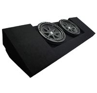 Compatible with 2015-UP Chevy Colorado Crew Cab Truck Dual 10" Kicker 43C104 Sub Box Enclosure