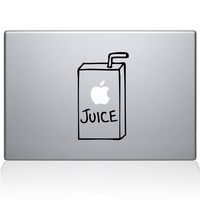 The Decal Guru 1008-MAC-13X-BLA Apple Juice Vinyl Sticker, 13" Macbook Pro (2016 & newer), Black
