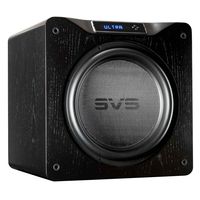 SVS SB16-Ultra Subwoofer (Black Oak) - 16-inch Driver, 1,500-Watts RMS, DSP App Control, Sealed Cabinet