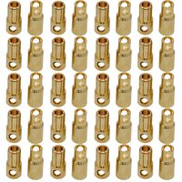Yiqigou 10 Pairs Gold-Plated 8.0mm 8mm Male Female Banana Plugs Bullet Connector for RC Battery ESC Motor