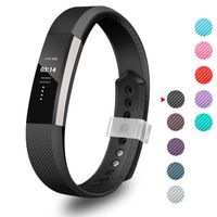 Greeninsync Compatible Fitbit Alta Bands,Replacement for Fitbit Alta Band Small Accessory Bands for Fitbit Alta/Fitbit Alta HR/Fitbit Ace Wristbands with Ultrathin Fastener (Black)