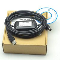 New PLC Programming USB-SC09-FX Cable For Mitsubishi MELSEC USB TO RS422 ADAPTER