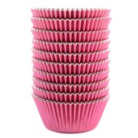 Eoonfirst Pink Foil Metallic Cupcake Case Liners Baking Muffin Paper Cups 198 Pcs