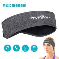 Bluetooth Sleep Headphones Sleeping Eye Mask Headband,Wu-Minglu Bluetooth Headbands for Sleeping Music Bluetooth Sport Headbands Headphones Sweatband Wireless Headband Headphone,Gray