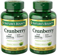 Cranberry with VIT C 4200 mg, 250 Softgels (2 Bottles) Nature's-Ig
