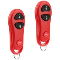 Key Fob Keyless Entry Remote fits Chrysler PT Cruiser Town & Country Voyager/Dodge Caravan Dakota Durango Grand Caravan Ram (Red), Set of 2