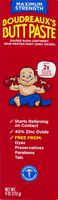 Boudreaux's Butt Paste Diaper Rash Ointment | Maximum Strength | 4 Ounce (Pack of 1) Tube | Paraben & Preservative Free