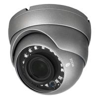R-TECH RVD70B-HD 1000TVL Dome Security Camera Dark Gray - Outdoor - Night Vision - 2.8-12mm Lens