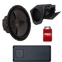 Wet Sounds - SS-10BS4 10" Subwoofer, STX Micro1 Amplifier, Polaris RZR SSV Works Glove Box Enclosure