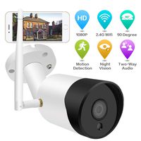 Outdoor Security Camera Wireless, Akyta 1080P WiFi Night Vision Security Camera with Two-Way Audio, Motion Detection, 2.4G WiFi Wireless Outside Surveillance Camera for Home Indoor Outdoor Security