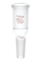 Wilmad-LabGlass LG-1200-112 Reducing/Enlarging Adapter, Standard Taper 24/40 Top Outer, Standard Taper 19/38 Bottom Inner