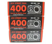 3 Rolls JCH Street Pan ISO 400 Black & White Panchromatic Medium Format 120 Film