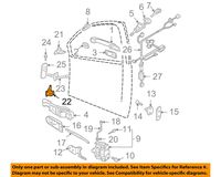 VOLKSWAGEN 1C0831411B GENUINE OEM LOWER HINGE