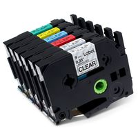 Label KINGDOM Compatible with Brother P-Touch 9mm Laminated Label Tape, TZe-221 TZe-121 TZe-421 TZe-521 TZe-621 TZe-721, 0.35 Inch x 26.2 Feet, Use for Label Maker PTD600 PTD400AD PTD210, 6-Pack