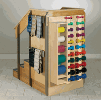 Clinton 4-8020 Staircase Island with 3-Side Storage Item# 4-8020