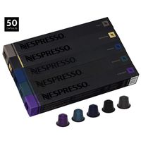 Nespresso Capsules OriginalLine, Intenso Variety Pack, Dark Roast Espresso Coffee, 50 Count Coffee Pods, Brews 1.35oz