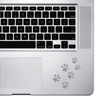 StickAny Palm Series Pawprints Sticker for MacBook Pro, Chromebook, and Laptops (Silver)