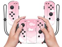Pastel Pink Sky Clouds Full wrap Vinyl Skin for Nintendo Switch 3M Premium Vinyl 3M overlaminate (Joy-Cons)