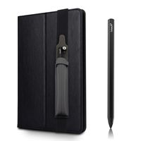 Power PRO Rechargeable Active Stylus Pen,Conductive Fiber Fine Point Tip Digital Pen Offers Smooth Hand Writing on iPad,iPad pro,iPhone,Samsung Tablet,iOS/Android Devices,w/Carrying Pouch,BLK