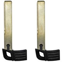 qualitykeylessplus Two Replacement Blades for BMW Smart Remote Uncut Key with Free KEYTAG