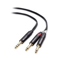 Cable Matters 6.35mm TRS to Dual TS Insert Cable (1/4 TRS to 2 TS Cable) - 6 Feet