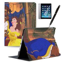 LJX iPad 7th Generation 10.2" 2019 Case Mickey Minnie Mouse Cute Cartoon Cover PU Leather Stand Protection Smart Auto Sleep/Wake Shell Compatible for Apple iPad 10.2 inch 2019#E