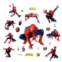 Disbch 3D Stickers for Kids & Toddlers 400+pcs Vinyl Skateboard Guitar Travel Case Sticker Door Laptop Luggage Car Bike Bicycle Stickers (Spiderman)