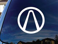 Borderlands Vault Logo - Vinyl 5" wide (color: WHITE) decal laptop tablet skateboard car windows sticke