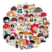 Teblacker BTS Car Sticker, Kpop Bangtan Boys Waterproof Vinyl Sticker Decals for Car Motorcycles Bicycle Skateboard Laptop MacBook iPad and More(63 Piece)