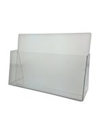 Marketing Holders Countertop Brochure Holders Pack of 5 Clear Acrylic 11"W X 7 1/4"H (Landscape) Freestanding Literature Holder Portable Durable Perfect for Customer Areas