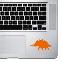 StickAny Palm Series Stegosaurus Sticker for MacBook Pro, Chromebook, and Laptops (Orange)