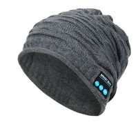 Wireless Bluetooth Beanie,Unisex Outdoor Sport Knit Hat with Stereo Speakers & Microphone