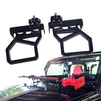 omotor Hood Hi-Lift Jack Hood Mounts Brackets Fit for 2007-2018 Jeep Wrangler JK
