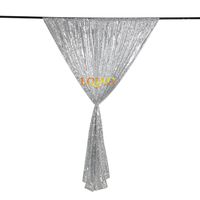 LQIAO On Sale Silver-SEQUIN BACKDROP CURTAIN-7FTx7FT Sequin Photo Backdrop,Photo Booth Background,Sequence Christmas/New Year Backdrop Curtain, Pocket 7x7FT(210x215cm))