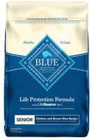 Blue Buffalo Life Protection Formula Senior Dog Food - Natural Dry Dog Food for Senior Dogs - Chicken & Brown Rice - 30 lb. Bag