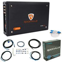 Rockville RXD-F20 Micro Car/ATV Amplifier 1600w Peak 4 Channel 4x100W+ Amp Kit
