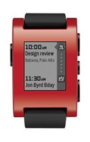 Pebble Smart Watch for iPhone and Android Devices (Red)