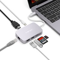 MINIX NEO C-X, USB-C Multiport Adapter with HDMI - Space Gray [10/100Mbps Ethernet] (Compatible with Apple MacBook and MacBook Pro). Sold Directly Technology Limited.