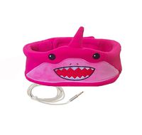Charlxee Kids Headphones Cozy Foldable Headphone Headband Toddler Headphones for Air Travel or Home-Pink Shark
