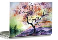 3D Print Laptop Skin Vinyl Sticker Decal, 12" 13" 13.3" 14" 15" 15.4" 15.6 inch Laptop Skin Sticker Cover Art Decal Protector Fits HP Dell Lenovo Compaq Apple Asus Acer (Oil Painting Tree)