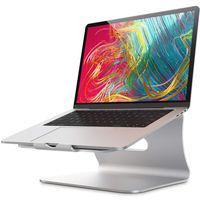 Bestand Laptop Stand Ergonomic Aluminum Ventilated Desktop Stand for MacBook [Honeycomb Version] Mount, Holder for Apple MacBook Air, MacBook Pro, All Notebooks, Silver(Patented)