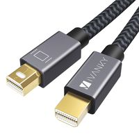 Mini DisplayPort to Mini DisplayPort Cable, 4K Mini DP Cable iVANKY Mini Display Port Cable 2M/6.6ft, Grey, Compatible with MacBook Pro/Air. iMac, Surface, Dell, ASUS