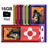 G.G.Martinsen White on red Versatile MP3/MP4 Player with a Micro SD Card, Support Photo Viewer, Mini USB Port 1.8 LCD, Digital MP3 Player, MP4 Player, Video/Media/Music Player