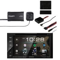 Kenwood DDX26BT Multimedia Bluetooth Receiver with Sirius SXV300v1 Vehicle Satellite Radio Tuner & Metra Axxess ASWC-1 Universal Steering Wheel Control Interface