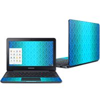 Mightyskins Skin Compatible with Samsung Chromebook 3 11.6" - Blue Vintage | Protective, Durable, and Unique Vinyl Decal Wrap Cover | Easy to Apply, Remove, and Change Styles | Made in The USA