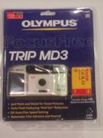 Olympus TRIP MD3 GOLD 35mm Fixed Focus Camera with Case