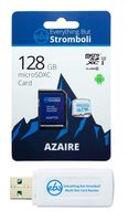Everything But Stromboli 128GB Azaire MicroSD Memory Card & Adapter Works with Samsung Galaxy Phones Note Series Note 8, Note 9, Note 10+ Speed Class 10, U3, UHS-1, SDXC Plus 1 Micro & SD Card Reader