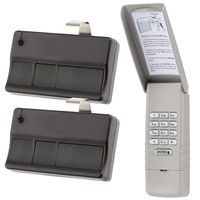 Keypad and 2 Remotes for Liftmaster Garage Door Opener (373LM + 377LM) 315mhz Purple Learn Button