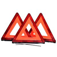 CARTMAN Foldable Warning Triangle Emergency Warning Triangle Reflector Safety Triangle Kit, 3-Pack, NO Storage Case