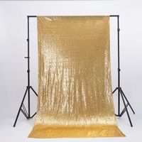 Zdada 4.5Ft7Ft Gold Fabric Backdrop Curtain Party Photo Backdrop Wedding Sequin Backdrop-No Thin,Not Through